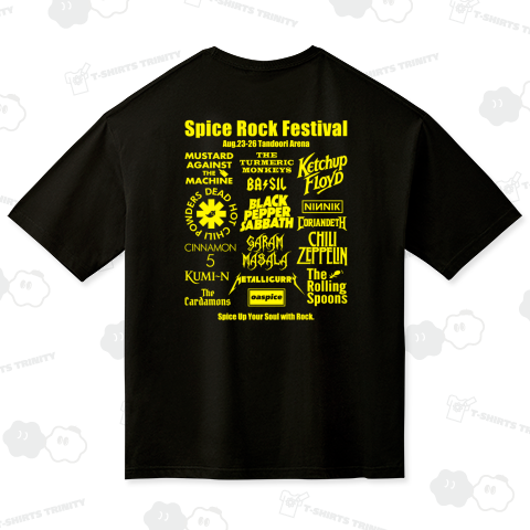 【背面】スパイスロックフェスティバル【パロディー商品】文字イエロー