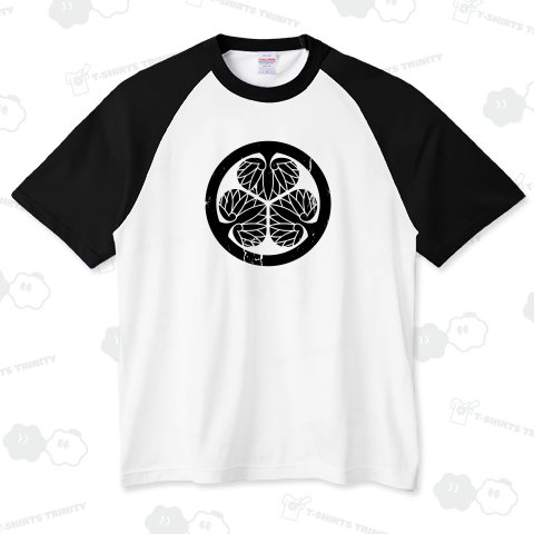 徳川・三つ葉葵(葵の御紋)徳川家康【戦国武将・家紋・グランジ加工タイプ】