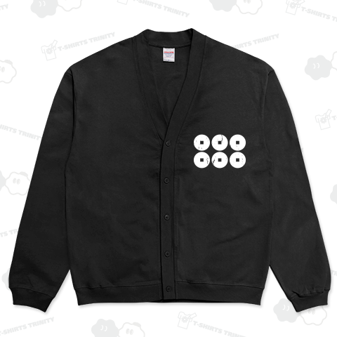 真田六文銭・真田幸村【戦国武将・家紋・グランジ加工タイプ】