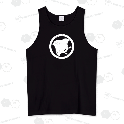 丸に千鳥【家紋・グランジ加工タイプ】