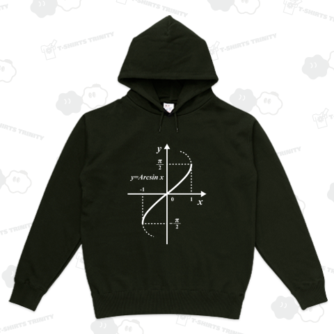 アークサインのグラフ【数学・理系デザイン】