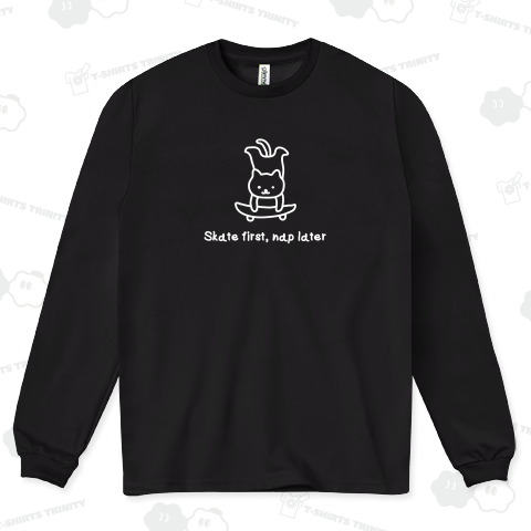 スケボー猫【ゆる猫イラスト】