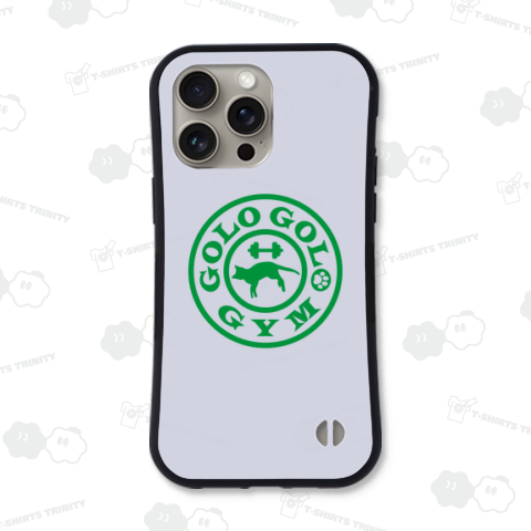 ゴロゴロジム【猫・パロディー商品】文字グリーン