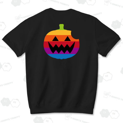 【背面】レインボーパンプキン【パロディー商品・ハロウィン】