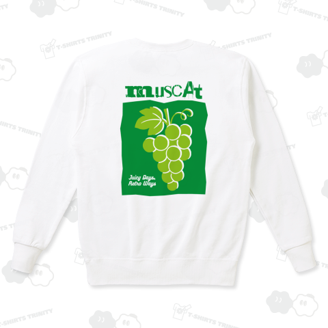 【背面】マスカット【レトロポスターデザイン】