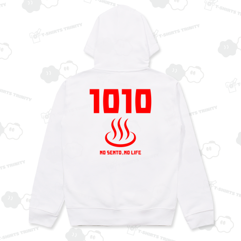 【背面】1010(せんとう・銭湯)【温泉・サウナ・銭湯デザイン】文字レッド