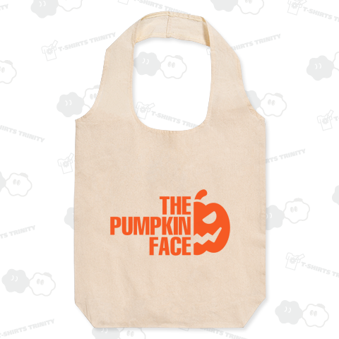 パンプキンフェイス【ハロウィン・パロディー】文字オレンジ