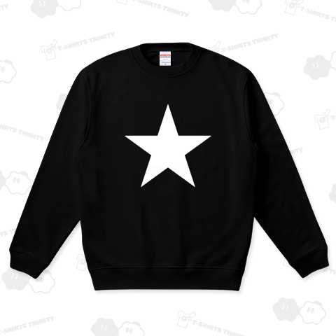 シンプル・スター【ミニマルデザイン】ホワイト