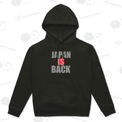 JAPAN IS BACK(ジャパン・イズ・バック)文字白・波