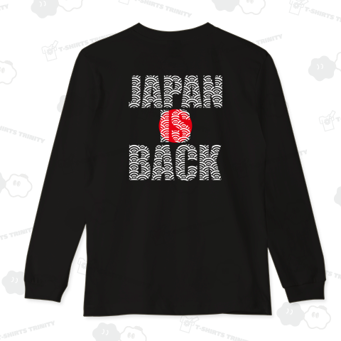 【背面】JAPAN IS BACK(ジャパン・イズ・バック)文字白・波