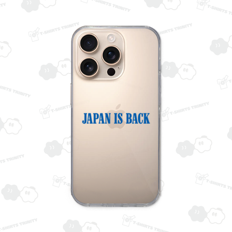 JAPAN IS BACK(ジャパン・イズ・バック)文字ブルー