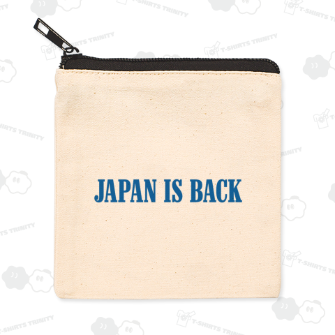 JAPAN IS BACK(ジャパン・イズ・バック)文字ブルー