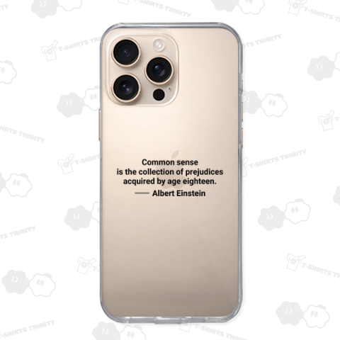 【アインシュタイン名言・英文】常識とは18歳までに身につけた偏見のコレクションである(Common sense is the collection~)