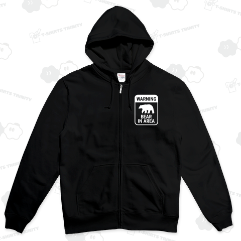 熊に注意!(WARNING BEAR IN AREA) 文字白