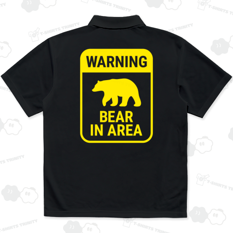 【背面】熊に注意!(WARNING BEAR IN AREA)文字イエロー