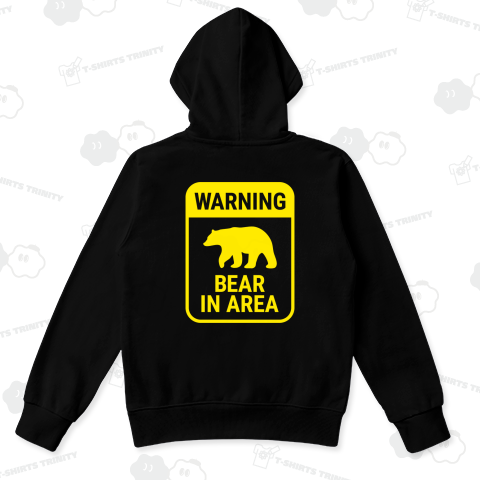 【背面】熊に注意!(WARNING BEAR IN AREA)文字イエロー