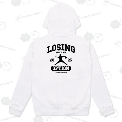 【背面】LOSING ISN'T AN OPTION・カレッジタイプ【野球名言・流行語】