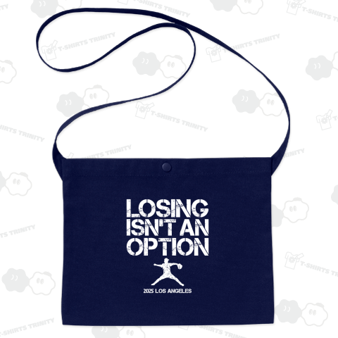 LOSING ISN'T AN OPTION・負けるという選択肢はない・ストリートグランジロゴ【野球名言・流行語】文字白