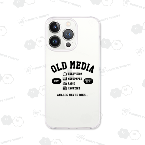 オールドメディア【流行語・カレッジ風デザイン】