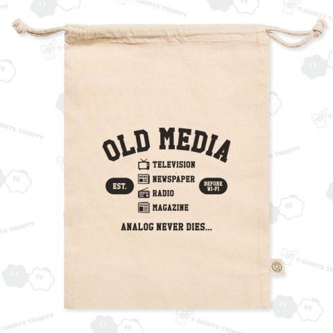 オールドメディア【流行語・カレッジ風デザイン】