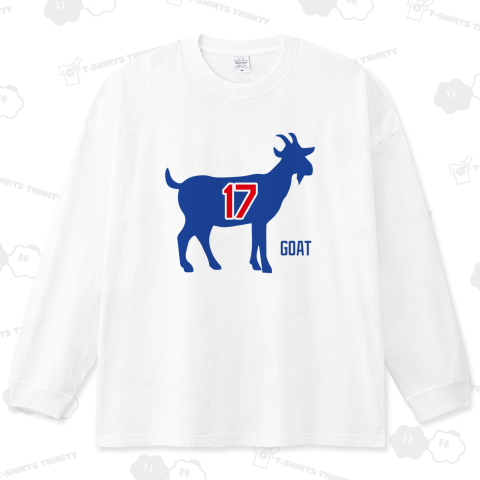 ゴート17(GOAT17・史上最高の17)【野球デザイン】山羊ブルー