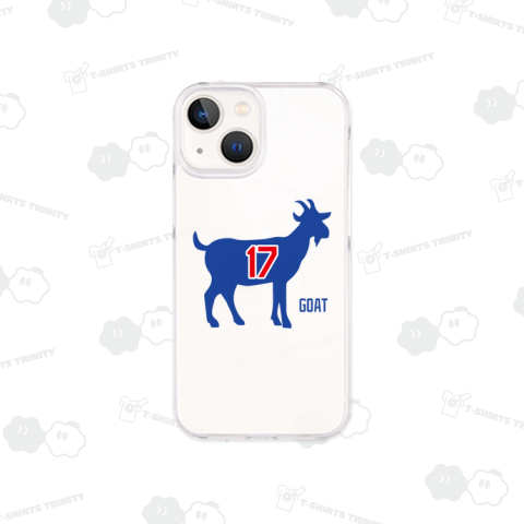 ゴート17(GOAT17・史上最高の17)【野球デザイン】山羊ブルー