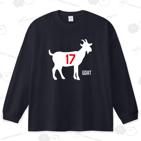 ゴート17(GOAT17・史上最高の17)【野球デザイン】山羊ホワイト