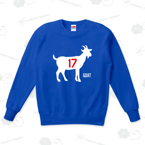 ゴート17(GOAT17・史上最高の17)【野球デザイン】山羊ホワイト