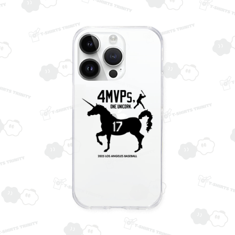 4MVPS,ONE UNICORN.(4度のMVP、1匹のユニコーン)【野球デザイン