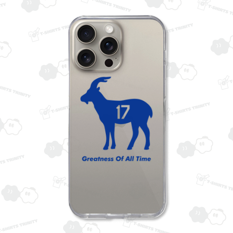 ゴート17(GOAT17・史上最高の17)【野球デザイン】山羊ブルー