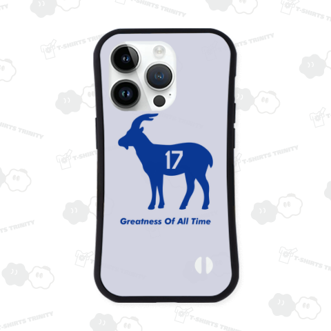 ゴート17(GOAT17・史上最高の17)【野球デザイン】山羊ブルー