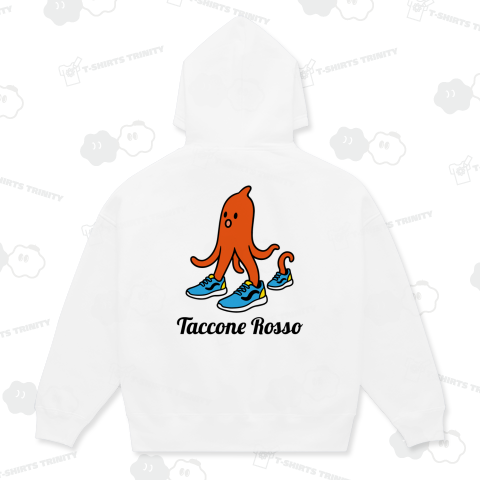 【背面】タッコーネ・ロッソ(Taccone Rosso)【ピッコロクリーチャーズ】スニーカーを履いたタコサンウインナー