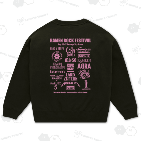 【背面】ラーメンロックフェスティバル【パロディー商品】文字あずきピンク