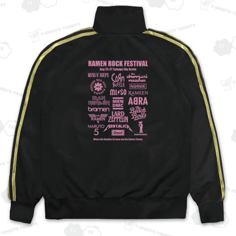 【背面】ラーメンロックフェスティバル【パロディー商品】文字あずきピンク
