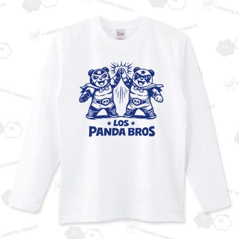 【パンダ・ルチャ】パンダルチャ・ブラザース【プロレス・ルチャリブレ・覆面パンダ】 文字ブルー