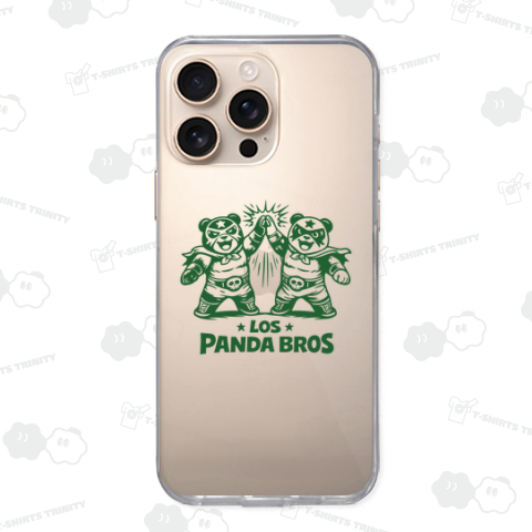 【パンダ・ルチャ】パンダルチャ・ブラザース【プロレス・ルチャリブレ・覆面パンダ】 文字グリーン