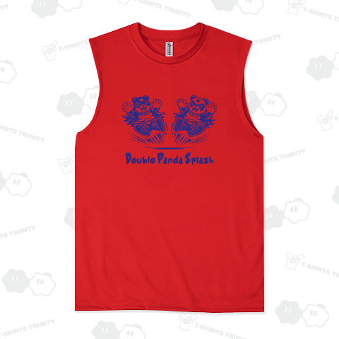 【パンダ・ルチャ】ダブルパンダ・スプラッシュ【プロレス・ルチャリブレ・覆面パンダ】 文字ブルー