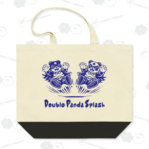 【パンダ・ルチャ】ダブルパンダ・スプラッシュ【プロレス・ルチャリブレ・覆面パンダ】 文字ブルー