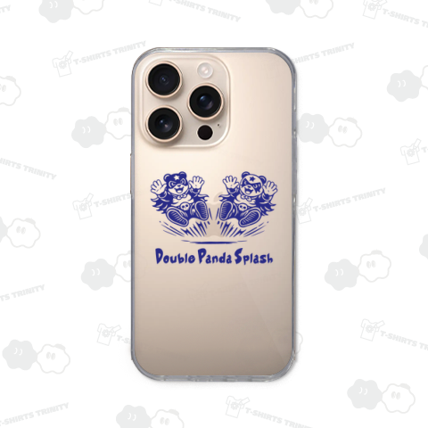 【パンダ・ルチャ】ダブルパンダ・スプラッシュ【プロレス・ルチャリブレ・覆面パンダ】 文字ブルー