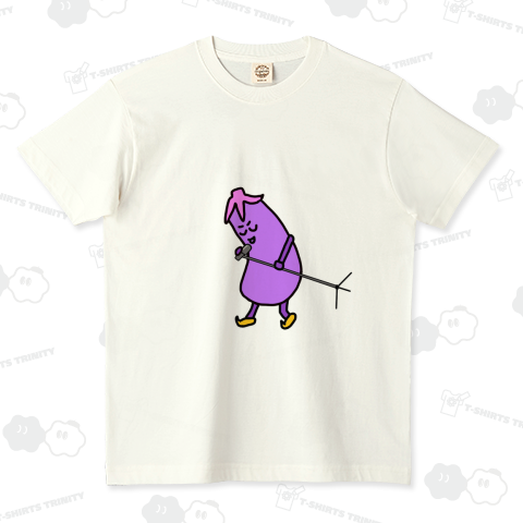 伝説のシンガー なす オーガニックコットンTシャツ(5.3オンス)