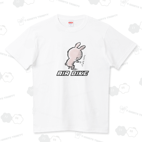 エアバイクうさぎ ハイクオリティーTシャツ(5.6オンス)