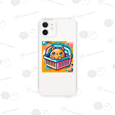 カゴに入った猫