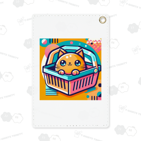 カゴに入った猫