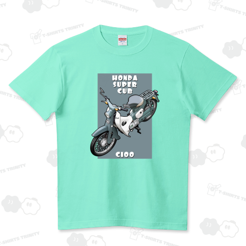 C100型スーパーカブT ハイクオリティーTシャツ(5.6オンス)