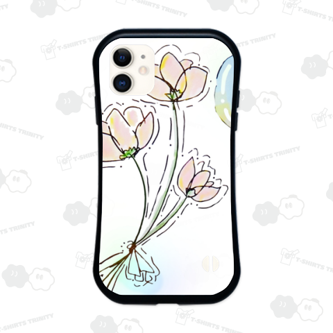 花とシャボン玉