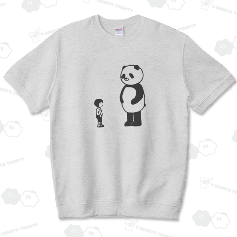 パンダの着ぐるみと少年