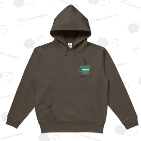 コーヒーのイラスト、ロゴTシャツ。