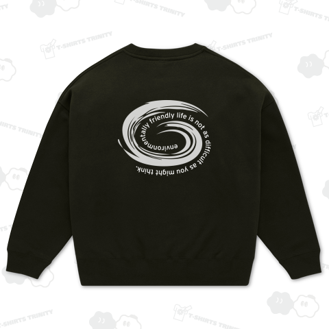 エコライフのメッセージロゴTシャツ。