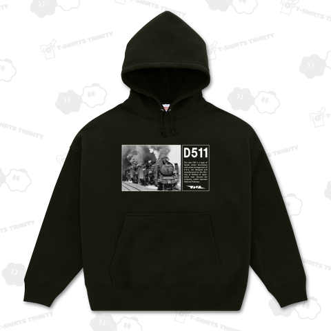 ヴィンテージ鉄道写真 No.003 D51型 1号機が率いる三重連 (横長レイアウト)