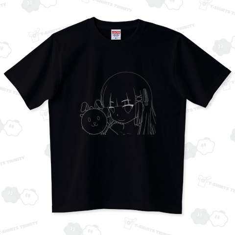 うさぎと紫音 -ラインアート-